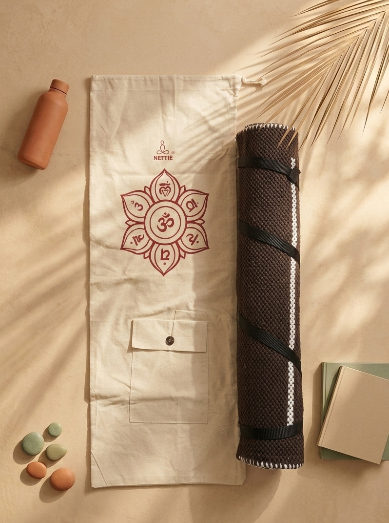 【大地之息】純棉手工編織瑜伽墊 Earth's Breath Pure Cotton Handcrafted Yoga Mat
