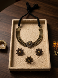 復古黃銅波希米亞花朵首飾套組 Vintage Brass Bohemian Floral Jewelry Set