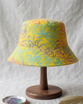 峇里島手工蓋印紮染純棉漁夫帽 Bali raditional Hand-Dyed Block Print Cotton Bucket Hat