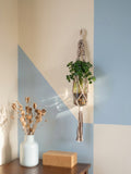 雙色手工編織掛繩植物架  Dual-Tone Handcrafted Macramé Plant Hanger