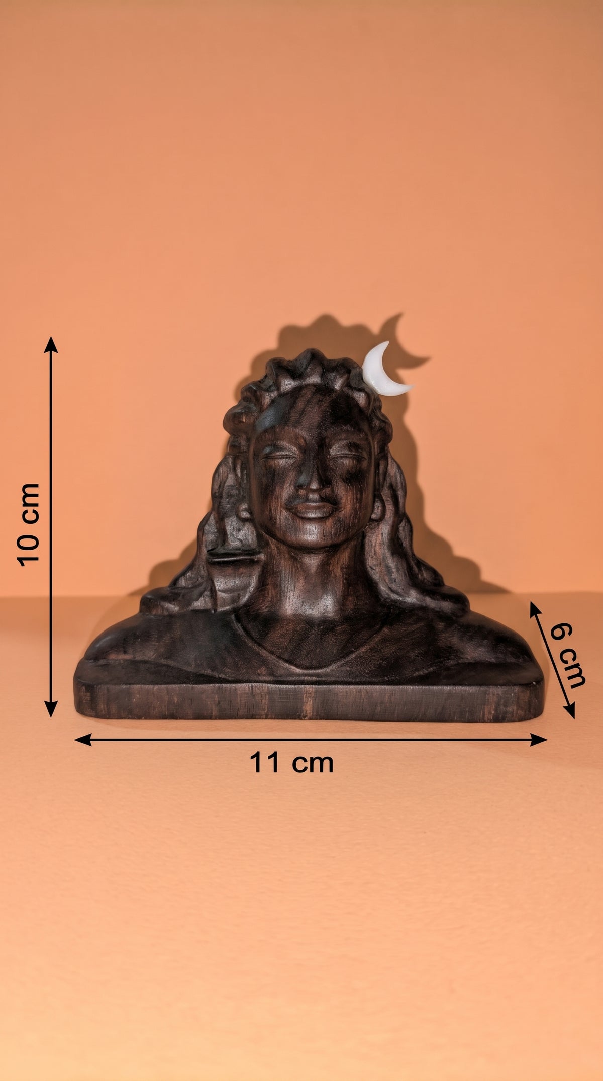 手工雕刻濕婆神木雕擺件 Handcrafted Wood Lord Shiva Idol Sculpture