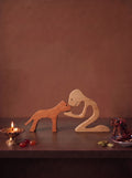 時光知己人狗相依木質擺件 Timeless Bond Wooden Art Piece