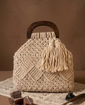 波西米亞手工編織手提包 Bohemian Handwoven Macrame Bag