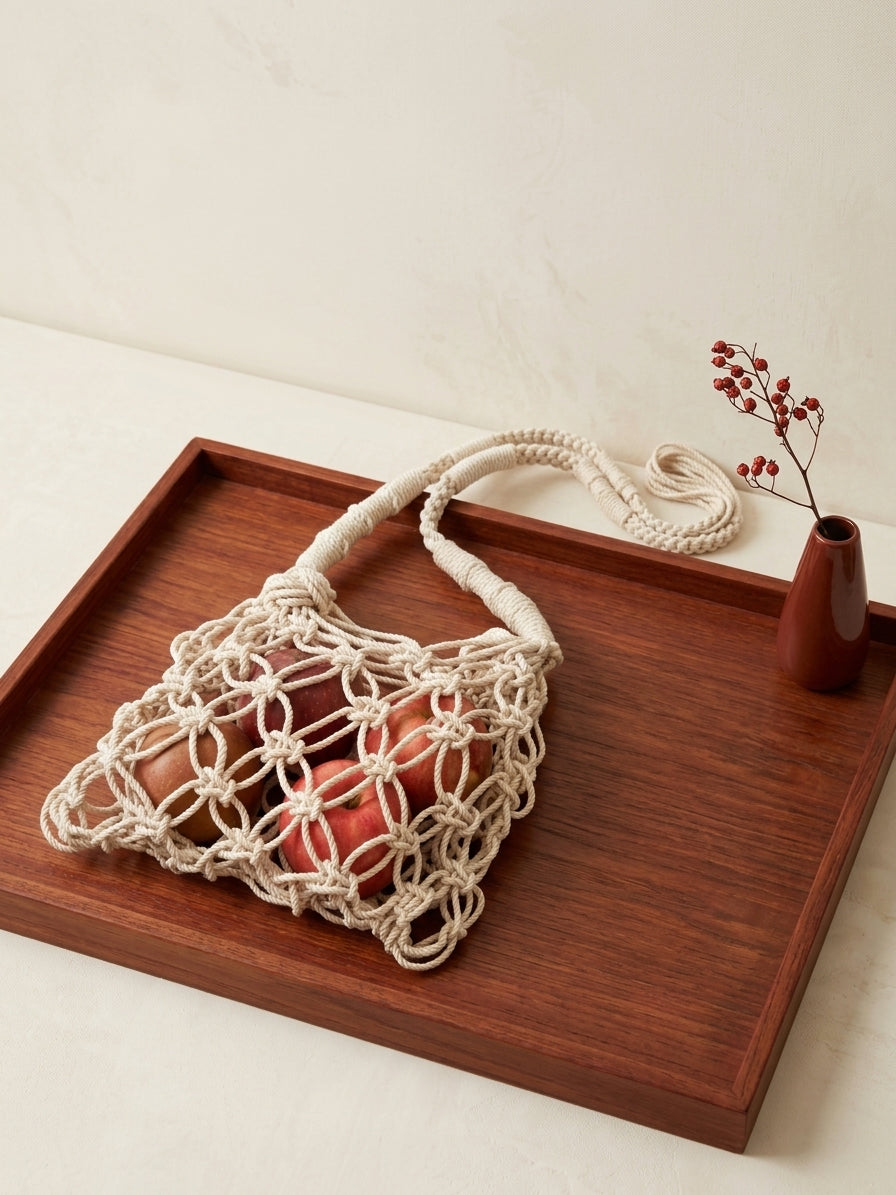波西米亞夏日手工編織網兜包 Bohemian Summer Macramé Net Bag