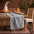 灰色幾何圖騰純棉餐桌旗 Grey Tile Pattern Premium Cotton Dining Table Runner