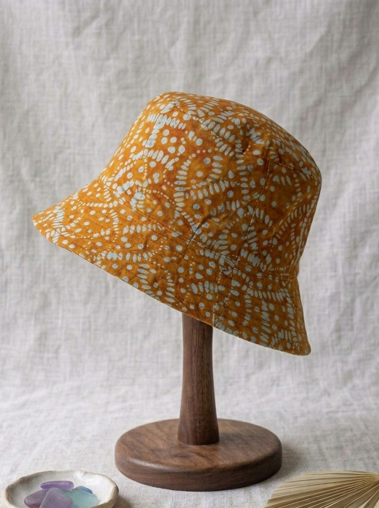 峇里島手工印染雙面漁夫帽 Bali Hand-Dyed Reversible Bucket Hat