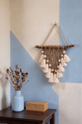 原木麻繩編織壁掛  Rustic Jute Macramé Tapestry