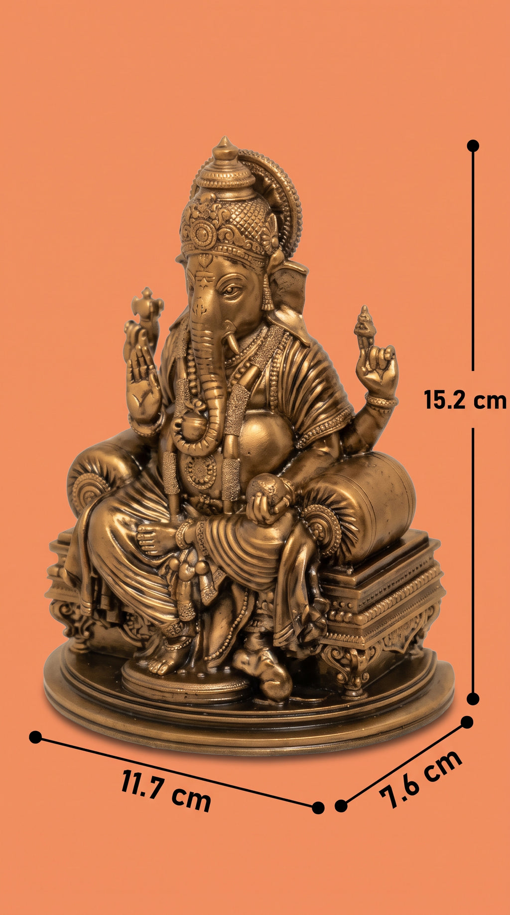 象神智慧與繁榮金銅美學擺飾 Sovereign Ganesha: Symbol of Wisdom & Prosperity
