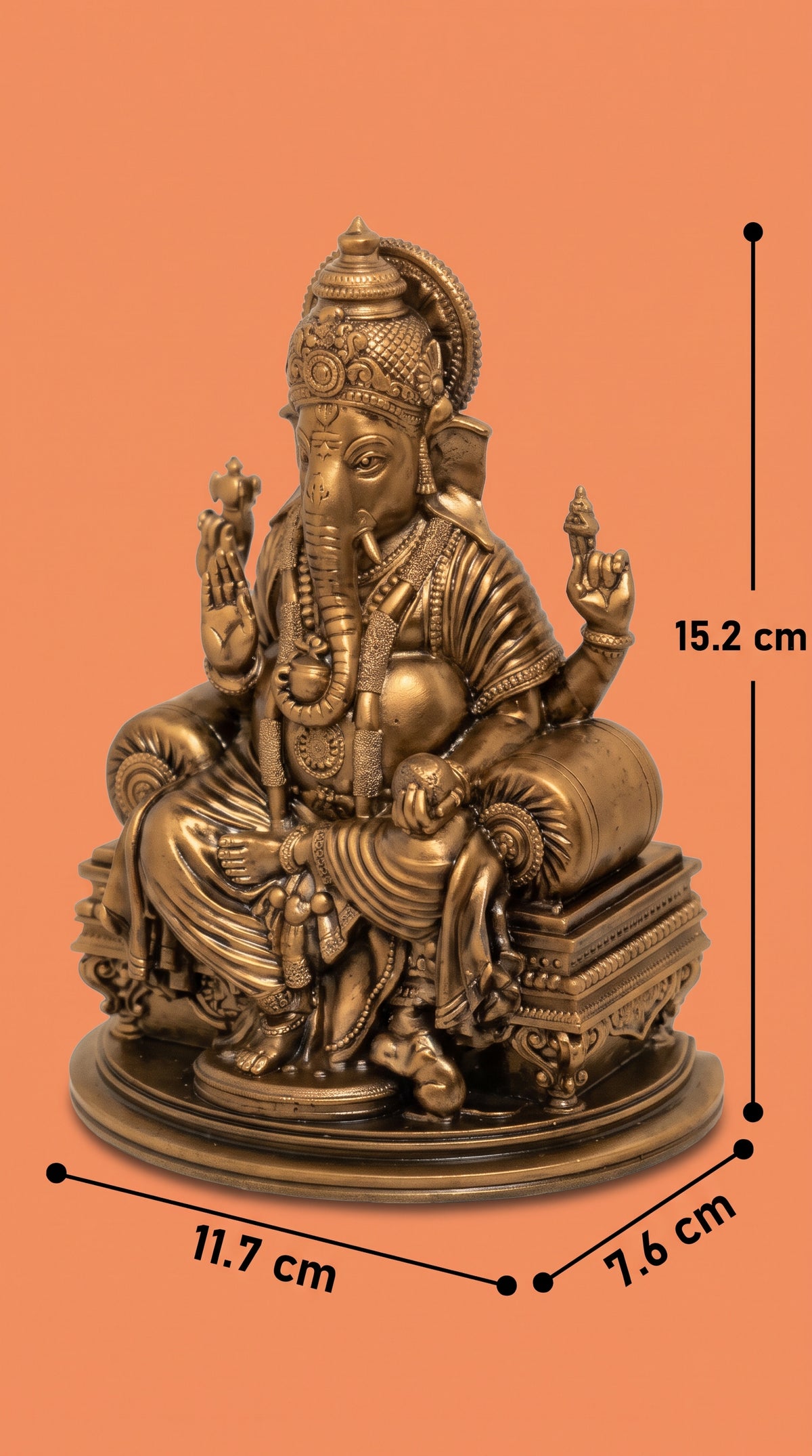 象神智慧與繁榮金銅美學擺飾 Sovereign Ganesha: Symbol of Wisdom & Prosperity