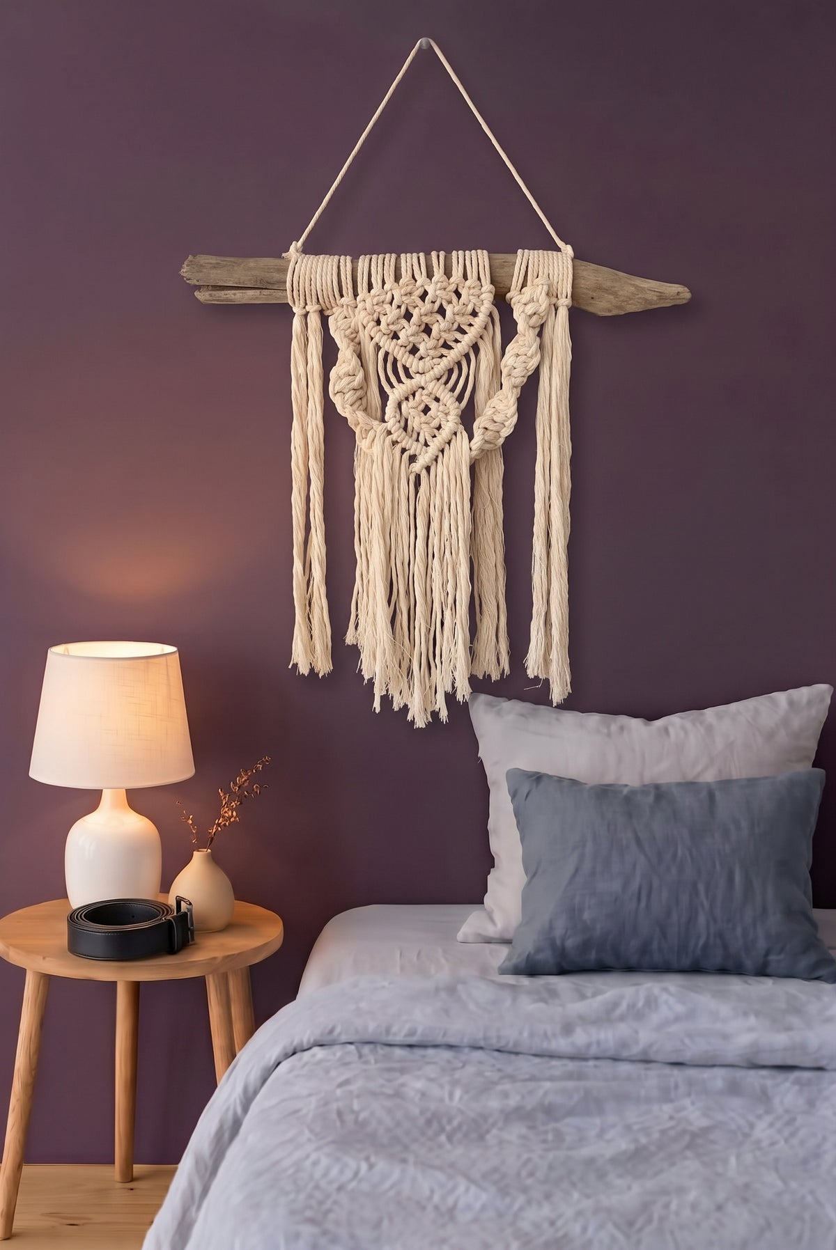 靈感之木・手工棉繩壁掛  Soulful Driftwood Macramé Art