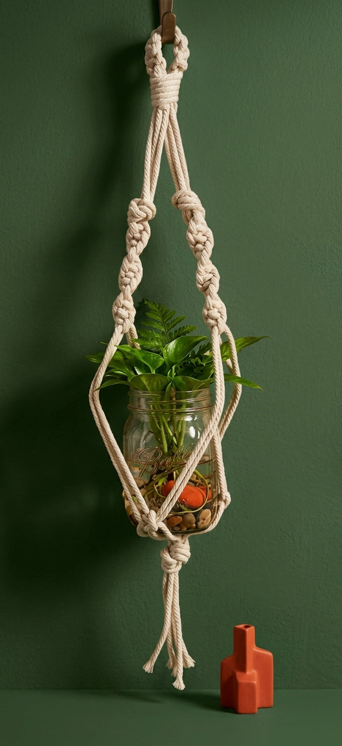 手工編織植物吊 Macrame Plant Hanger