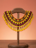 手工太陽圖騰串珠項鍊 Sun Pattern Beaded Collar
