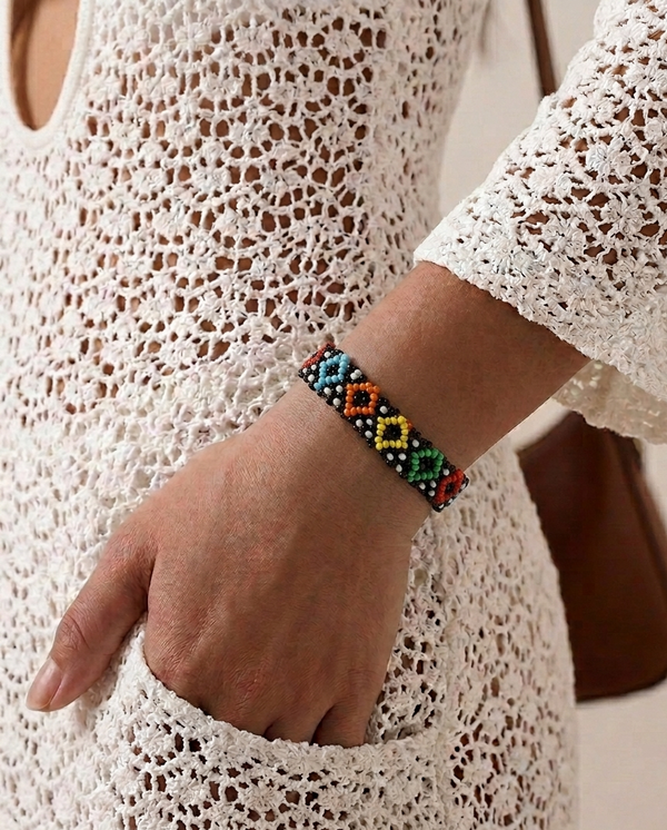 編織星光串珠手環  Woven Starlight Beaded Bracelet