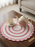 秘境螺旋 · 印度純棉手作圓形桌墊 Karma Spiral Indian Artisan Round Table Mat