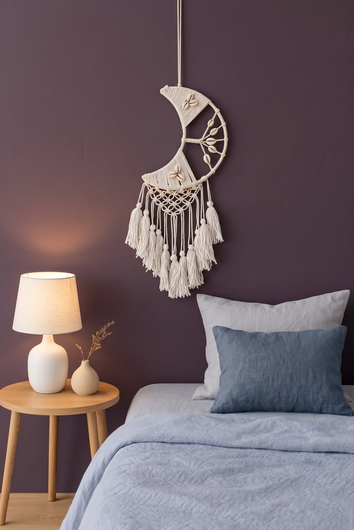 月光守候・月牙編織捕夢網 Moonlit Guardian Wall Hanging