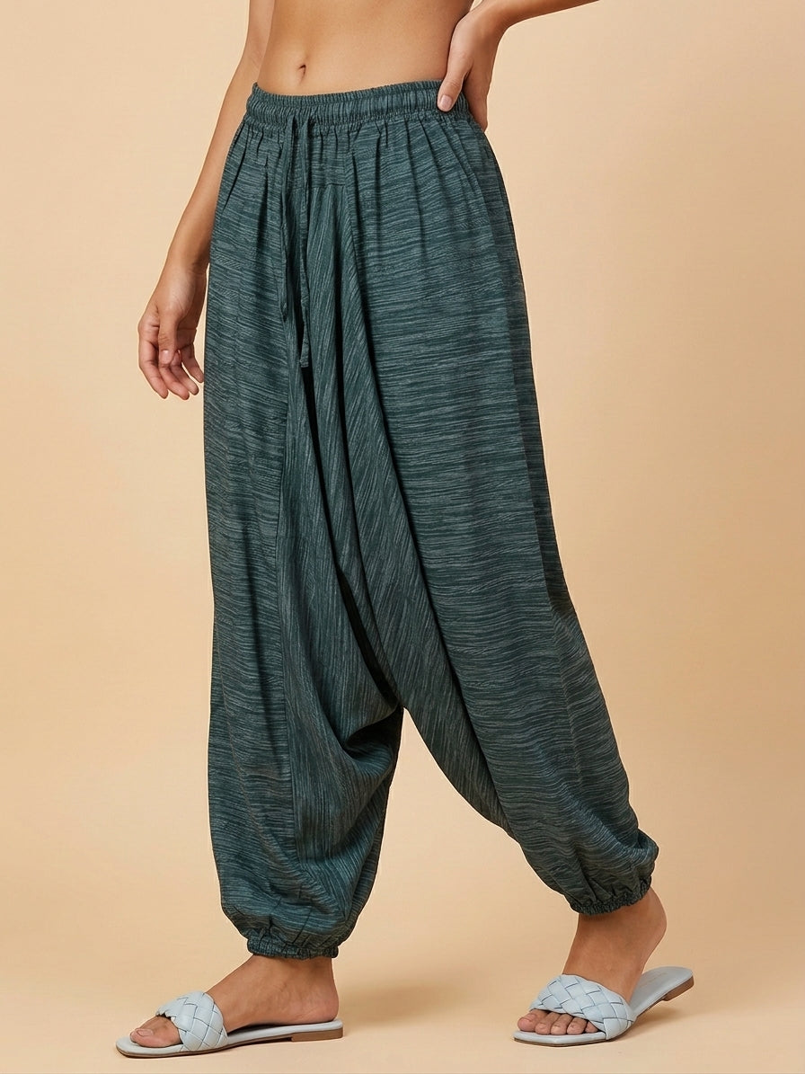 島嶼之風紋理飛鼠寬褲 Island Breeze Textured Harem Pant