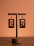 【大地之弦】手工木作編織耳環 Chords of Earth Hand-Woven Wooden Geometric Earrings