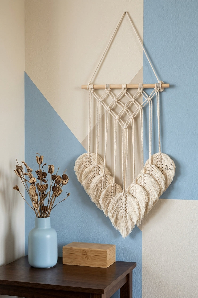 純粹編織流蘇葉片掛飾 Pure Woven Leaf Tassel Decor