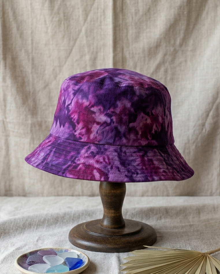 峇里島手工印染雙面漁夫帽 Bali Hand-Dyed Reversible Bucket Hat