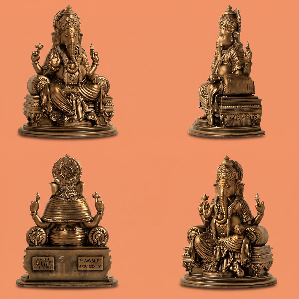 象神智慧與繁榮金銅美學擺飾 Sovereign Ganesha: Symbol of Wisdom & Prosperity