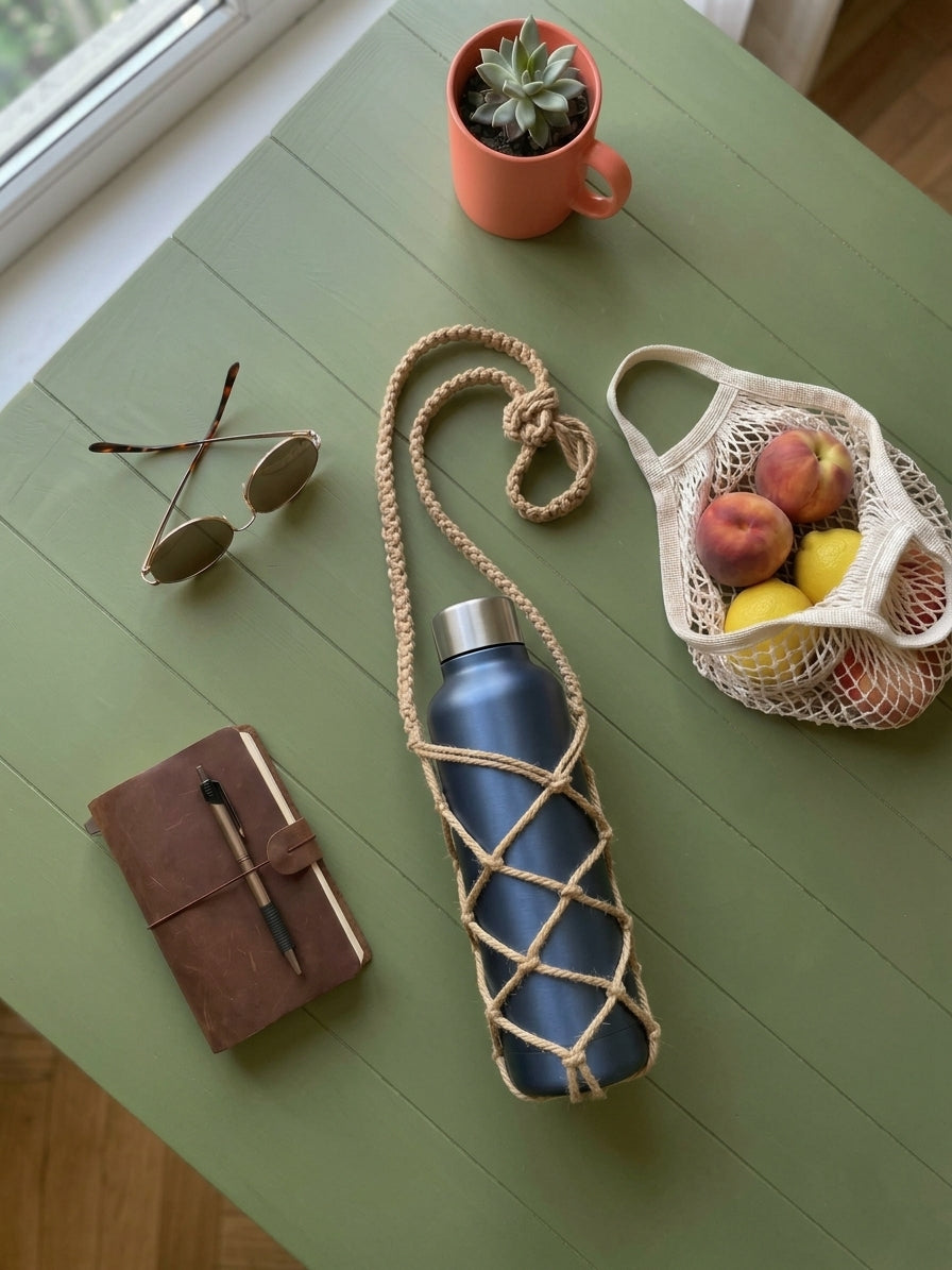 大地編織保溫瓶背袋    Earthweave Bottle Sling