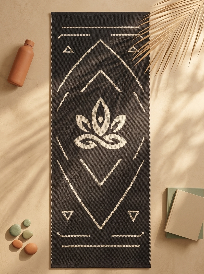 【大地之息】純棉手工編織瑜伽墊 Earth's Breath Pure Cotton Handcrafted Yoga Mat