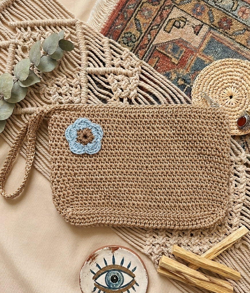 織影繁花隨身包 Blossom & Weave Pouch
