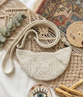 月牙漫步手作編織半月包 Crescent Stroll Woven Half-Moon Bag
