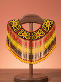 部落印記・幾何水滴流蘇串珠長飾帶 Tribal Heritage Geometric Beaded Tassel Long Sash