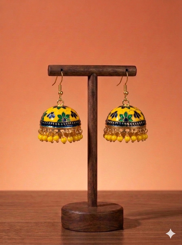 恆河金黃花蕾耳環 Ganges Golden Floral Earrings