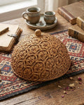 手工幾何竹編食物罩 Handwoven Geometric Bamboo Food Cover