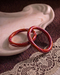 脈動之環 — 緋紅線律 Pulsing Vitality Bangle — Crimson Rhythm