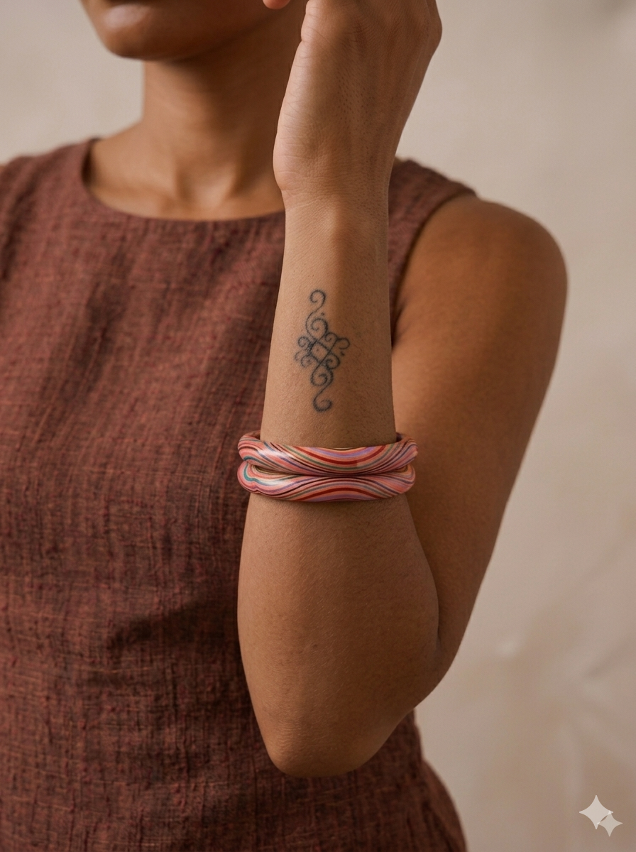 脈動之環 — 絢麗彩虹 Pulsing Vitality Bangle — Prismatic Rhythm