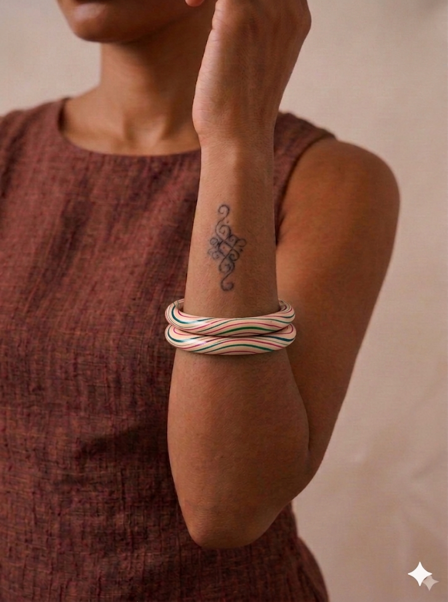 脈動之環 — 曉光流影  Pulsing Vitality Bangle — Dawn Whisper