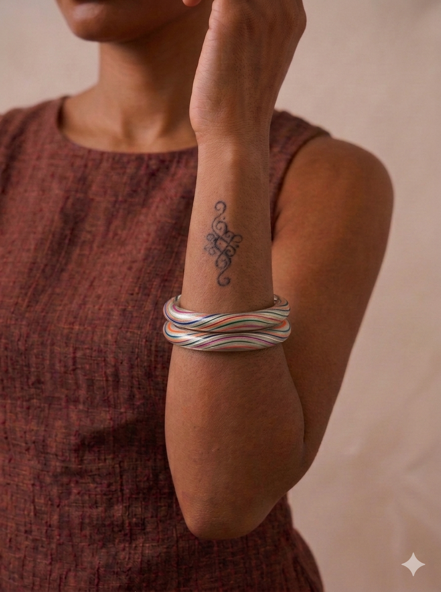 脈動之環 — 星河流韻 Pulsing Vitality Bangle — Stellar Ripple