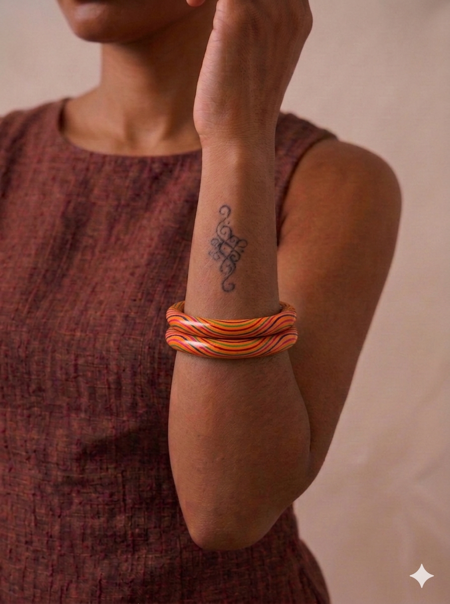 脈動之環 — 晨曦熾律 Pulsing Vitality Bangle — Solar Rhythm