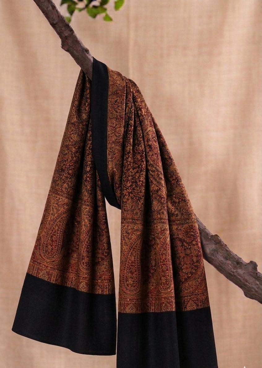 印度黑大地紗披肩 India Black TerraSha Scraf