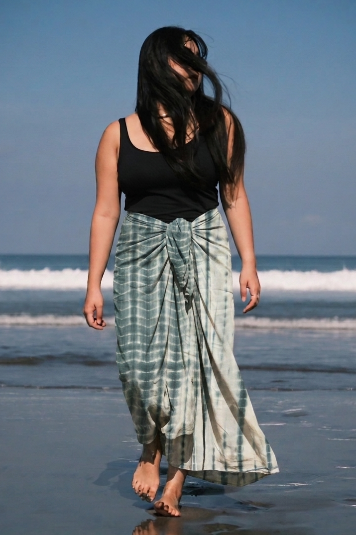 手工 Indigo 藍染沙龍巾 Handmade Indigo Sarong