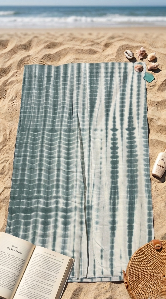 手工 Indigo 藍染沙龍巾 Handmade Indigo Sarong