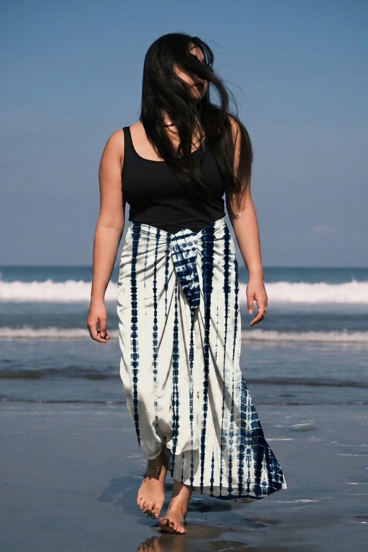 手工 Indigo 藍染沙龍巾 Handmade Indigo Sarong