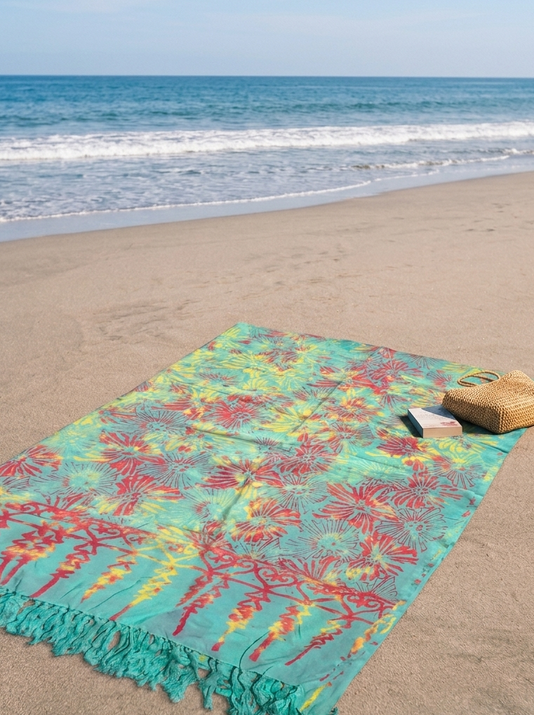 手工 Block Printed 沙龍巾 Handmade Hand-Block Printed Sarong
