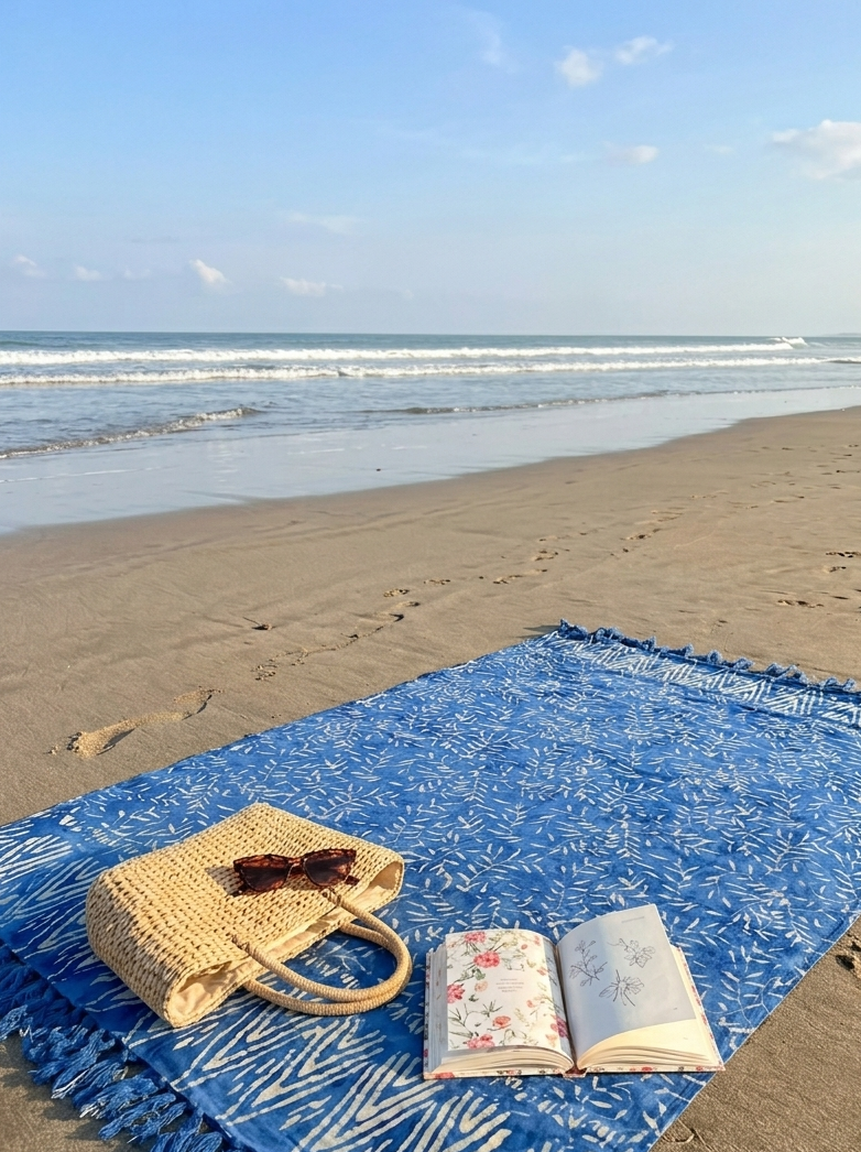 手工 Block Printed 沙龍巾 Handmade Hand-Block Printed Sarong