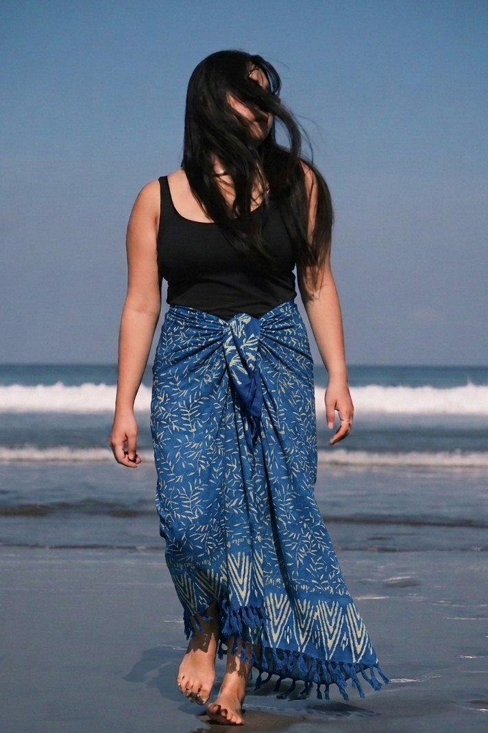 手工 Block Printed 沙龍巾 Handmade Hand-Block Printed Sarong