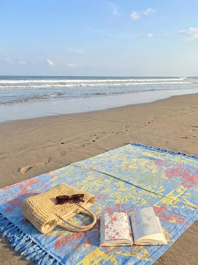 手工 Block Printed 沙龍巾 Handmade Hand-Block Printed Sarong